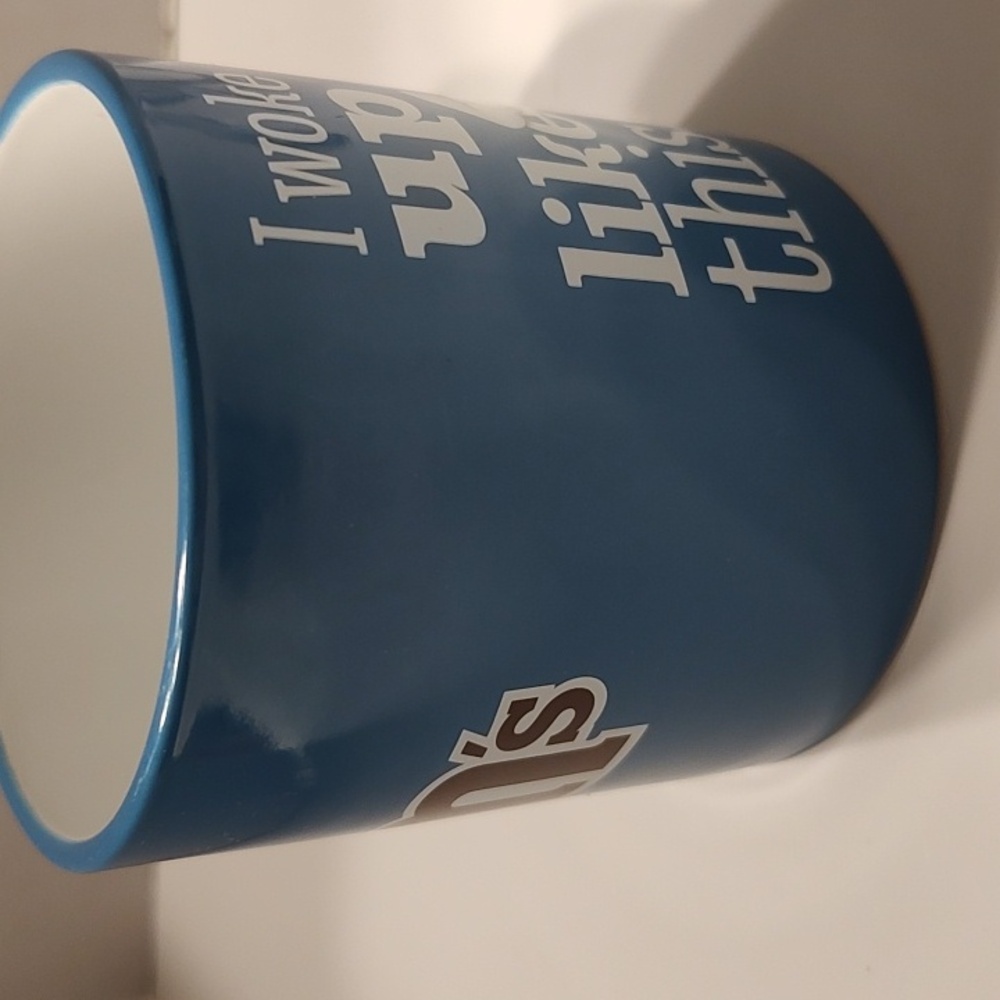 M&M Blue "I Woke Up Like This" Ceramic Mug - Picture 4 of 8